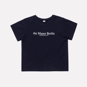 MAUER POINT LOGO CROP TEE (NAVY)