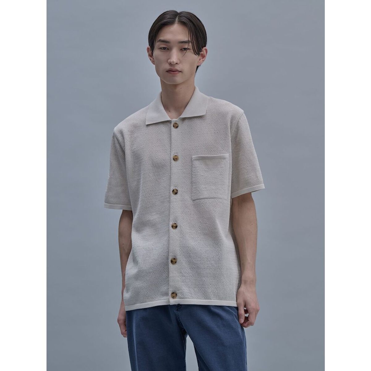 시프트지(SHIFT.G) Half Sleeves Cardigan  Ivory