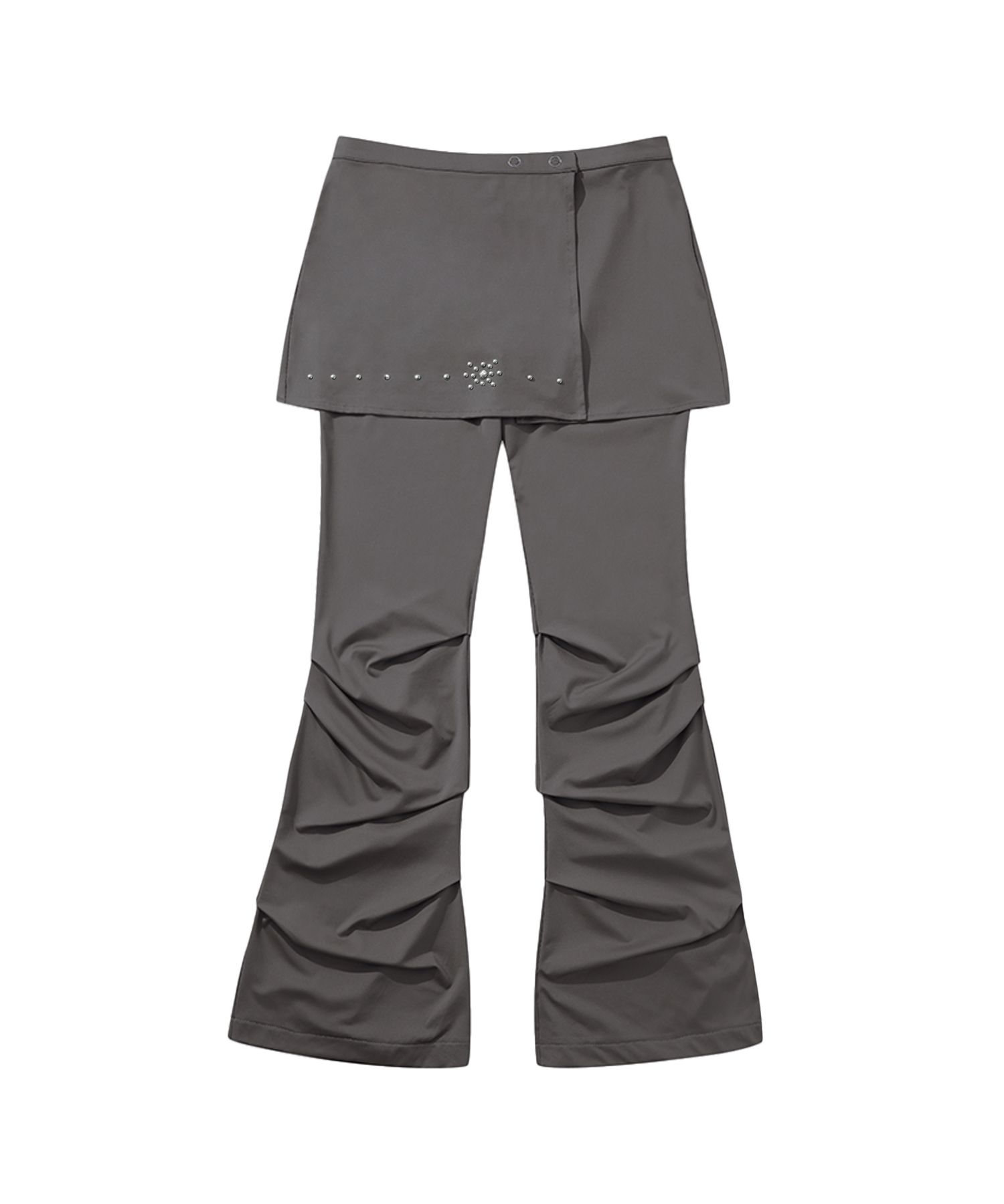 ★2025SS新作★GOTTER GALLERY★GEM SHIRRING WRAP SKIRT PANTS MUSINSA | GOTTER GALLERY GEM SHIRRING WRAP SKIRT PANTS_GY
