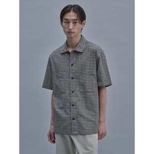 Micro Pattern Cloud Shirts  Mustard