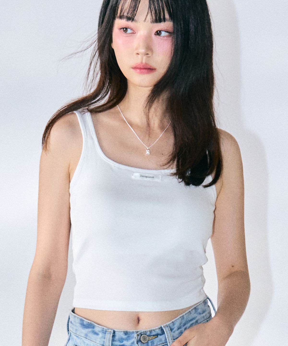 제로플래닛(ZEROPLANET) [캡 내장] 클래식 스퀘어 이너리스 [WHITE]
