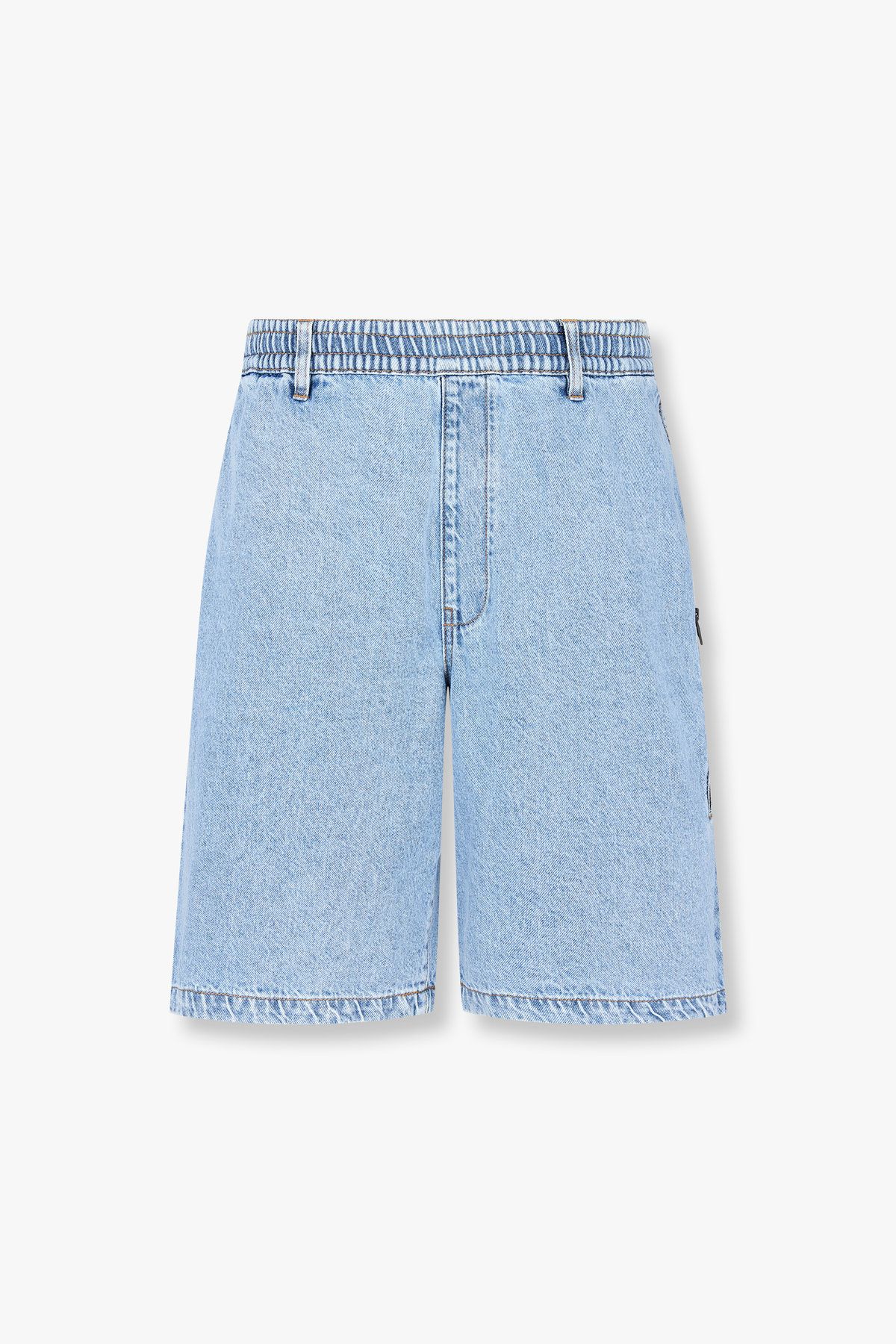 아르마니 익스체인지(ARMANI EXCHANGE) 남성 포켓 디테일 버뮤다 데님 팬츠 _라이트 블루 A415140014