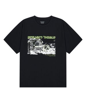 OG 쉴드 다트 숏 슬리브 티셔츠-블랙