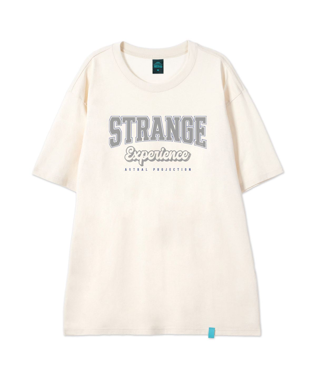 아스트랄 프로젝션(ASTRAL PROJECTION) [스트레인지 익스피어리언스]코튼 루즈핏 반팔 티셔츠_버터 밀크