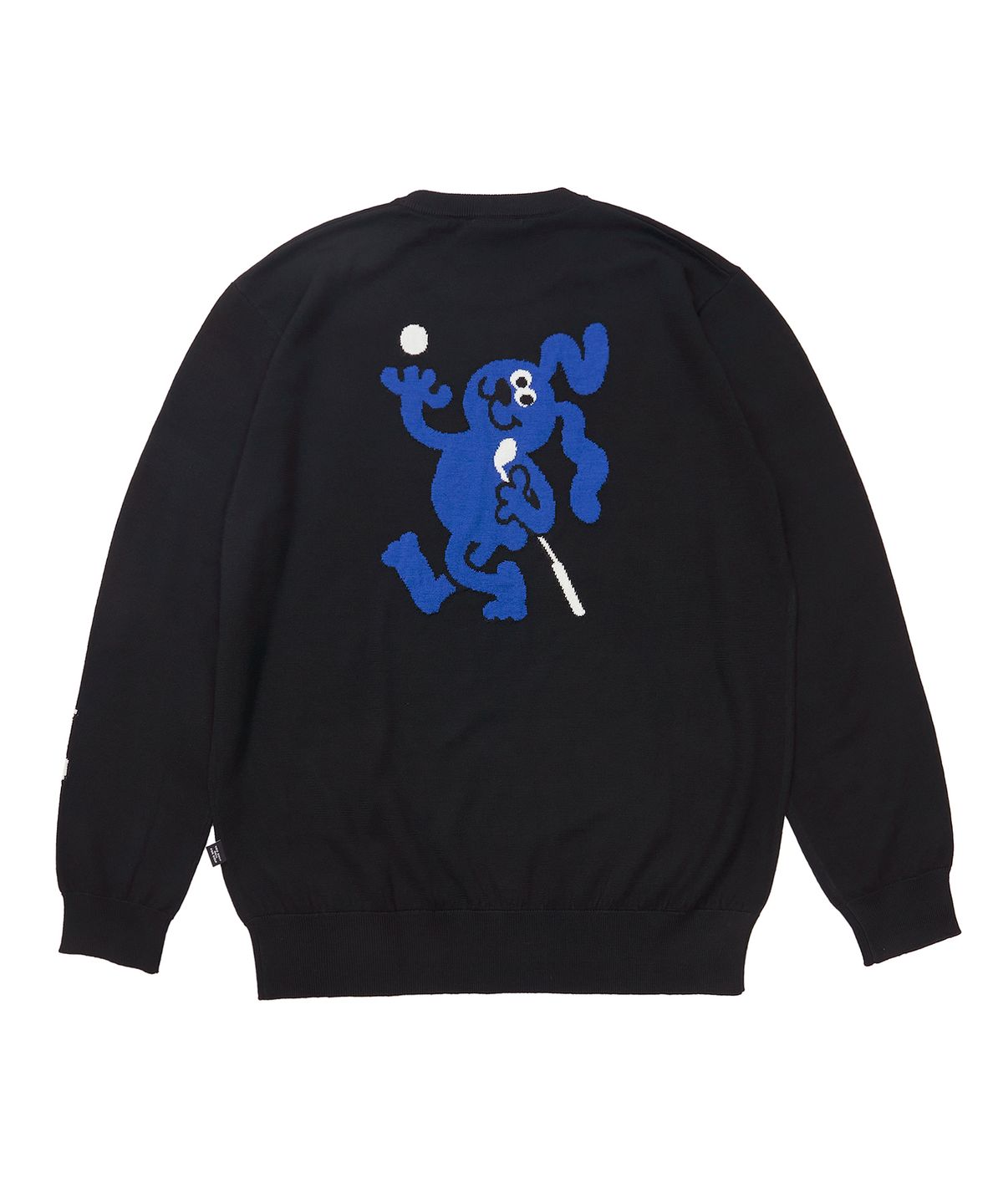 욜프(YORF) YORF KNIT CREWNECK B RABBIT BLACK