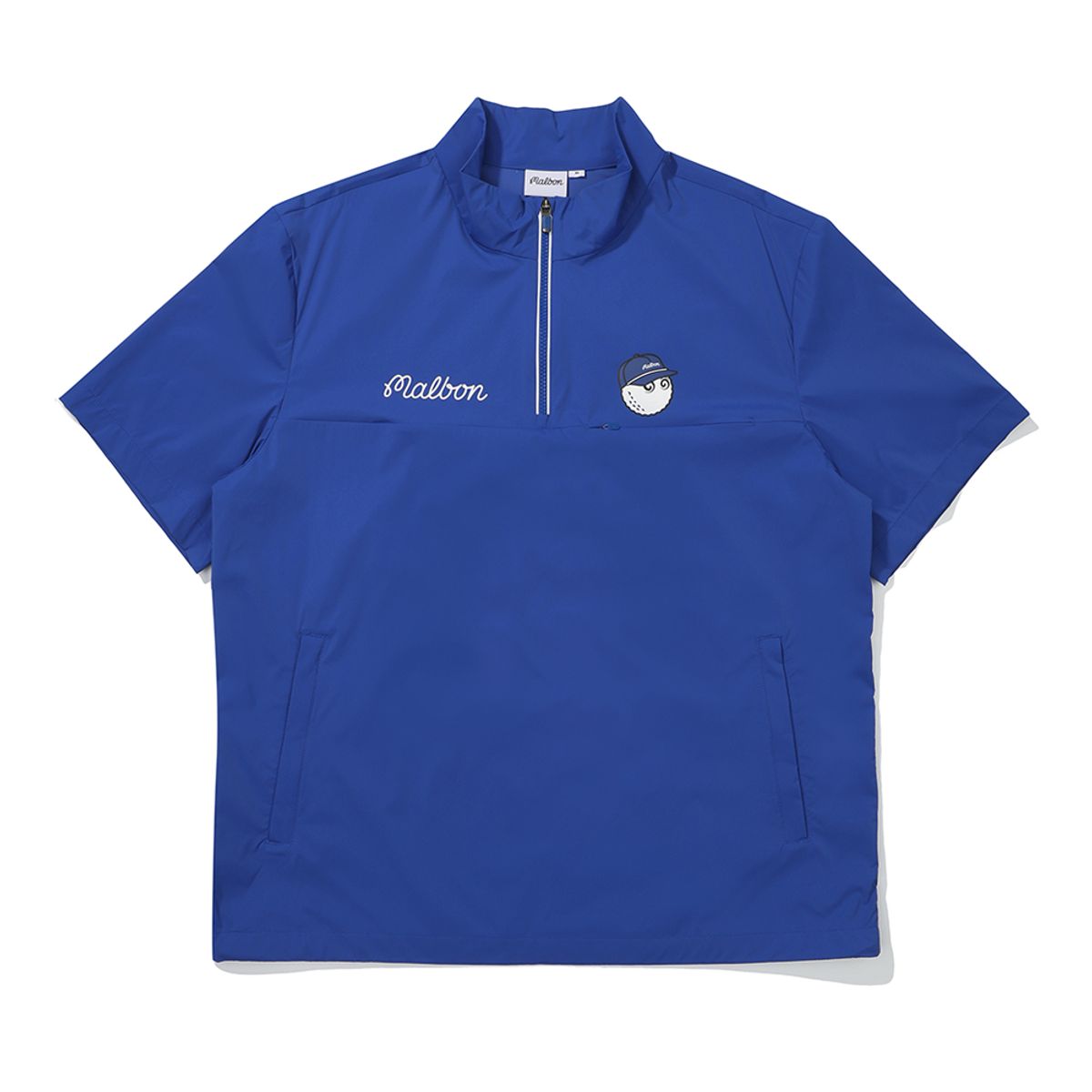 말본 골프(MALBON GOLF) 버킷 포인트 우븐 아노락 BLUE