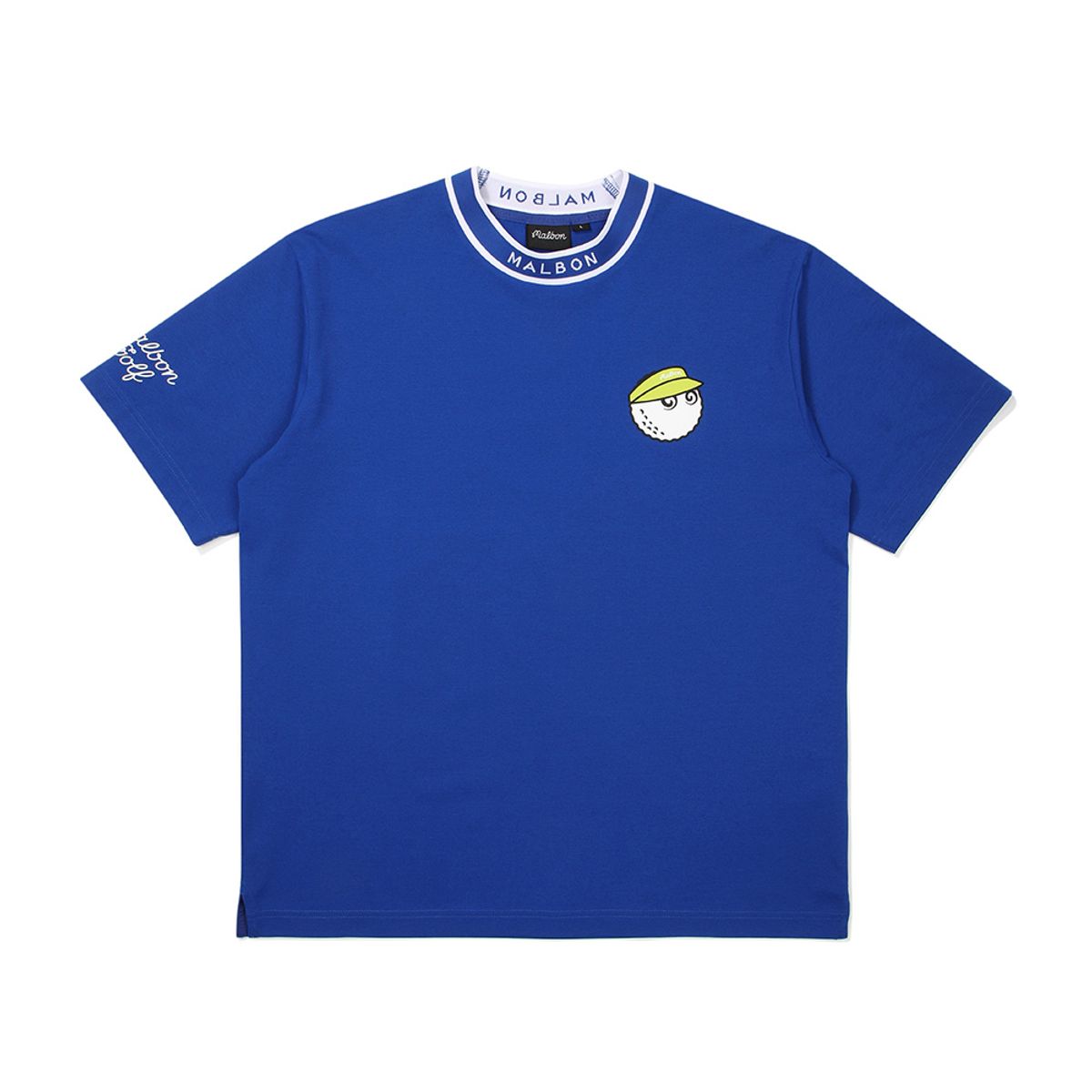 말본 골프(MALBON GOLF) 버킷 반팔 모크넥 BLUE (MAN)