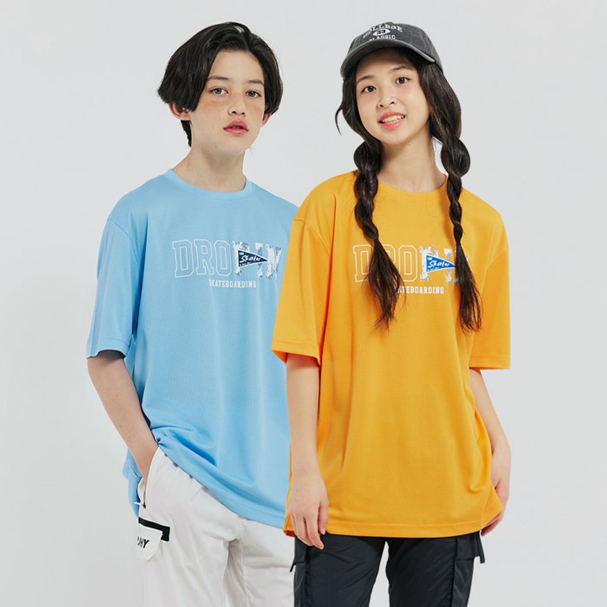 에이더블유케이(AWK) 주니어 5컬러 립메쉬 반팔 티셔츠