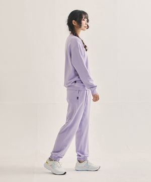 커버 스티치 스웨트 셔츠 셋업[라벤더]