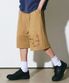 홀스 자수 버뮤다 팬츠 베이지