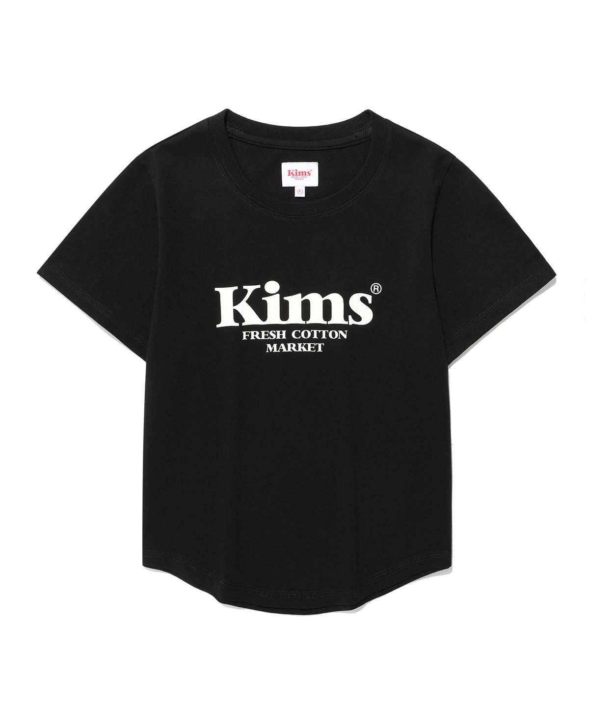 킴스 프레시 코튼 마켓(KIMS FRESH COTTON MARKET) (Unisex) Kims Bam Logo Tee Black