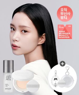 [SET] 결핏 메쉬 쿠션 (본품) + 물 미스트 55ml (원형파우치 + 결핏퍼프 1P + 구슬키링 증정)