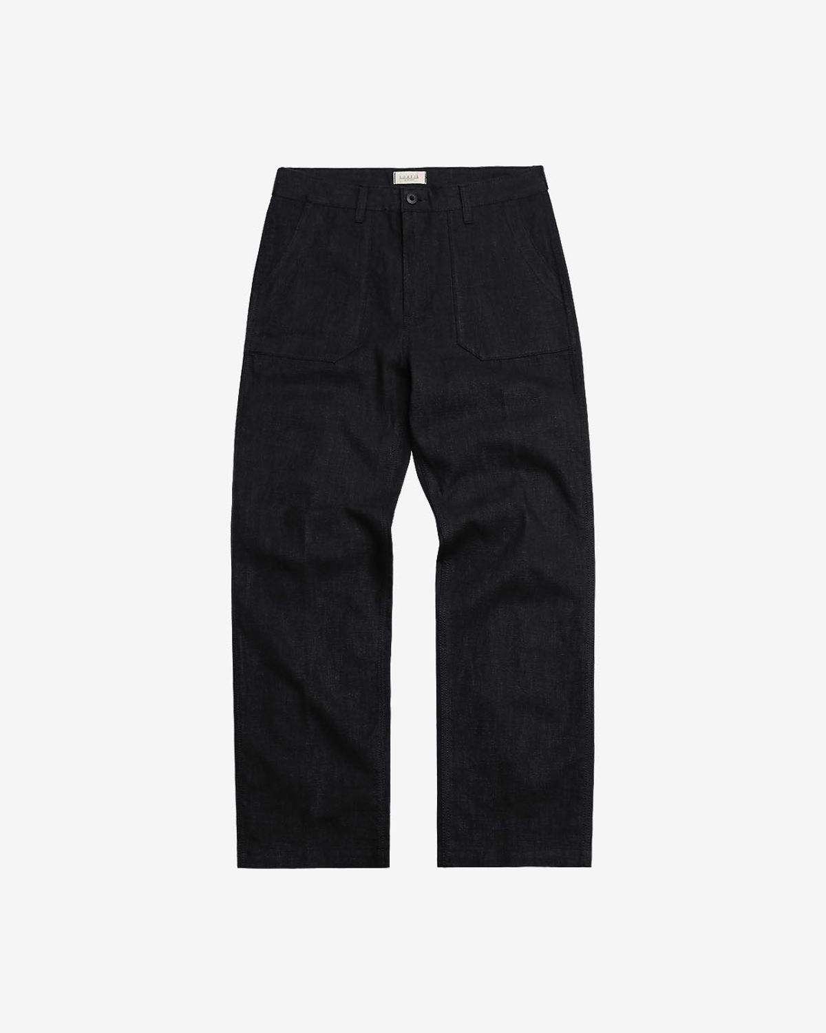 솔티(SORTIE) Utility Linen Fatigue Pants (Black)