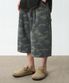 바이오워싱 카펜터 버뮤다 데님 팬츠_카모플라쥬