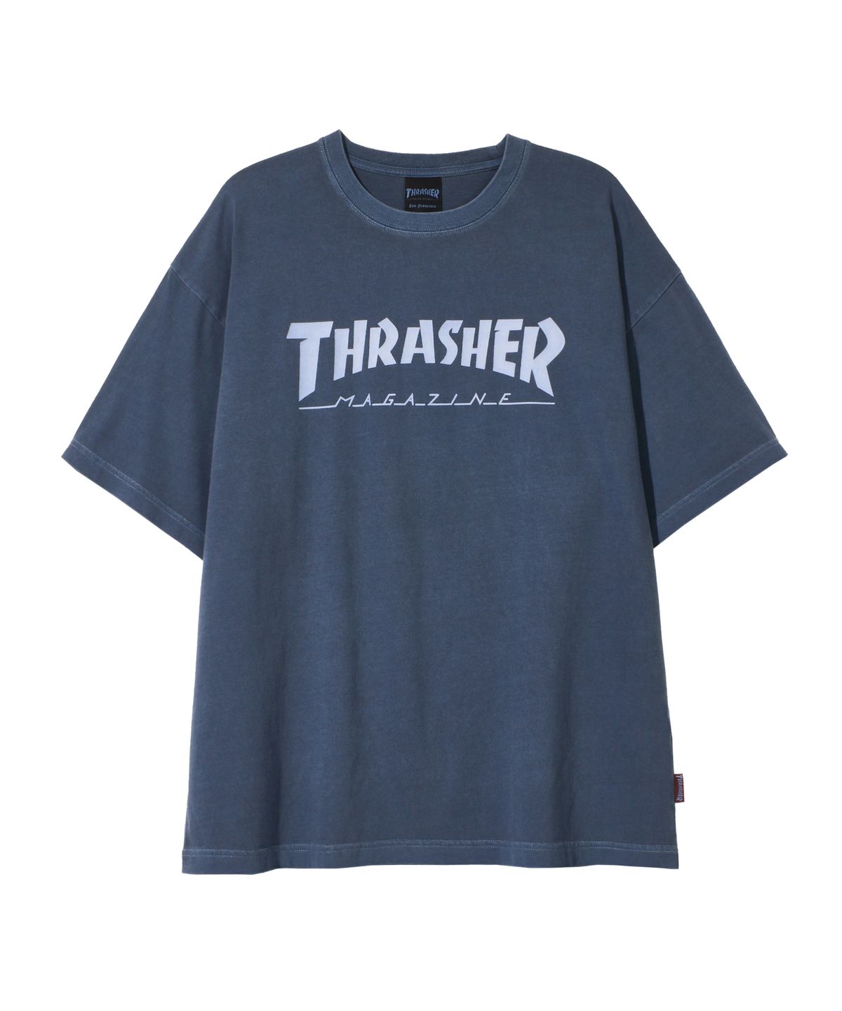 트레셔(THRASHER) 매거진 피그먼트 다잉 반팔 티셔츠 네이비