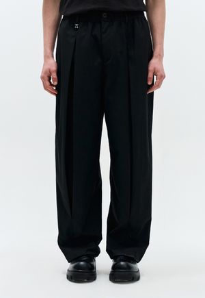 커브드 볼륨 팬츠 블랙 ZH2PT206BK