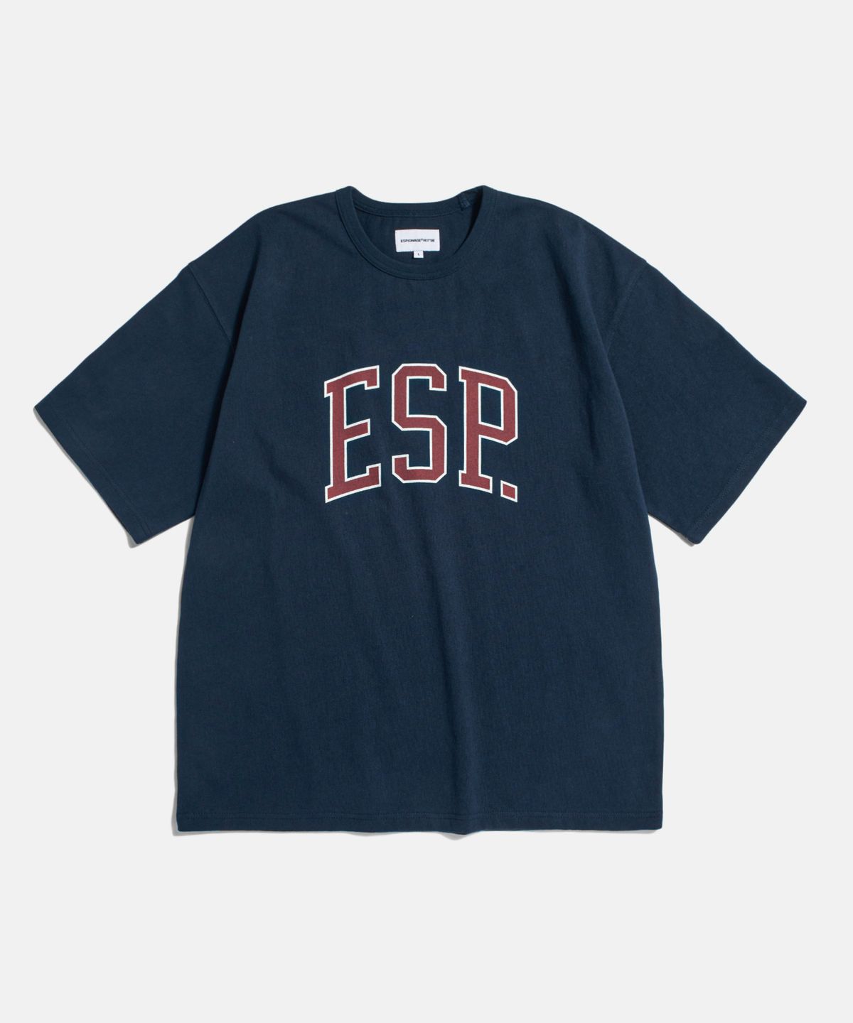 에스피오나지(ESPIONAGE) ESP.College Logo Heavyweight Tee Navy