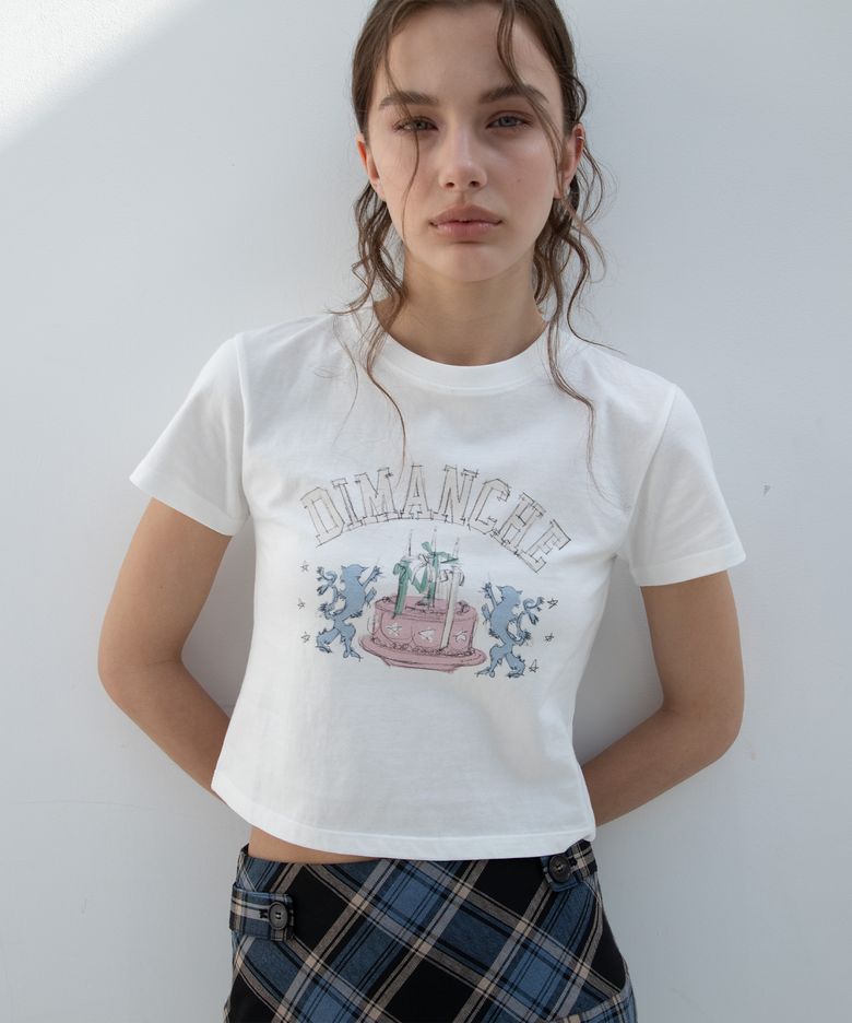 PREPPY CAKE CROP T-SHIRT