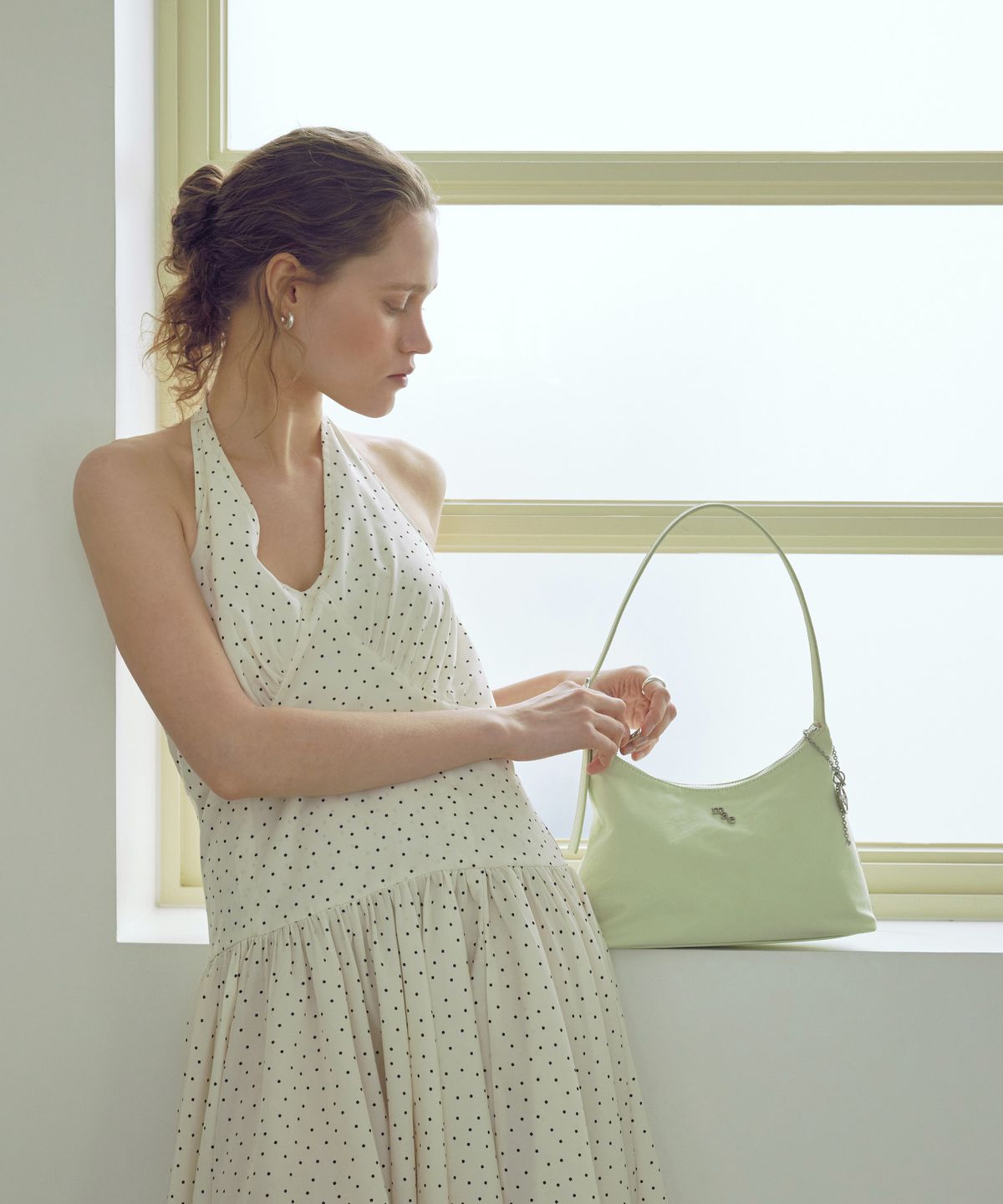 무쿠앤에보니(MUCU AND EBONY) Floaty Bag _ Apple Mint