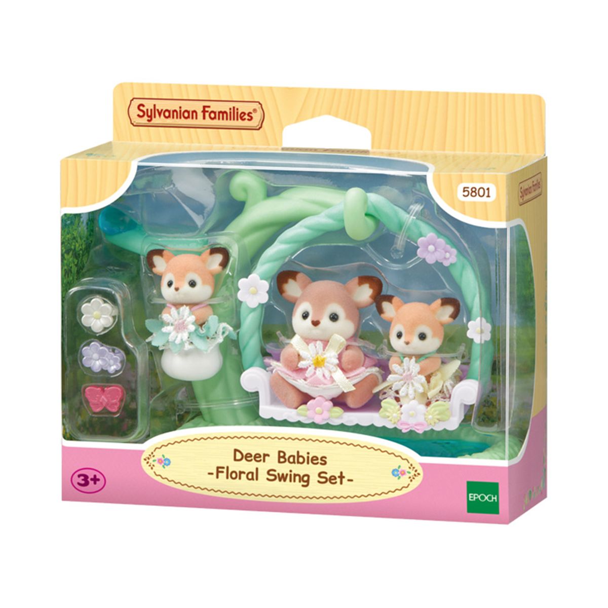 실바니안 패밀리(SYLVANIAN FAMILIES) 5801-아기 사슴 시냇가 그네 세트