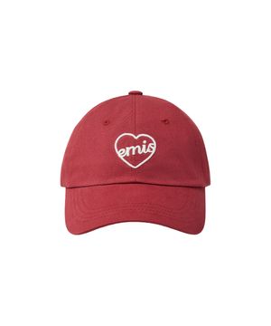 HEART BALL CAP-RED