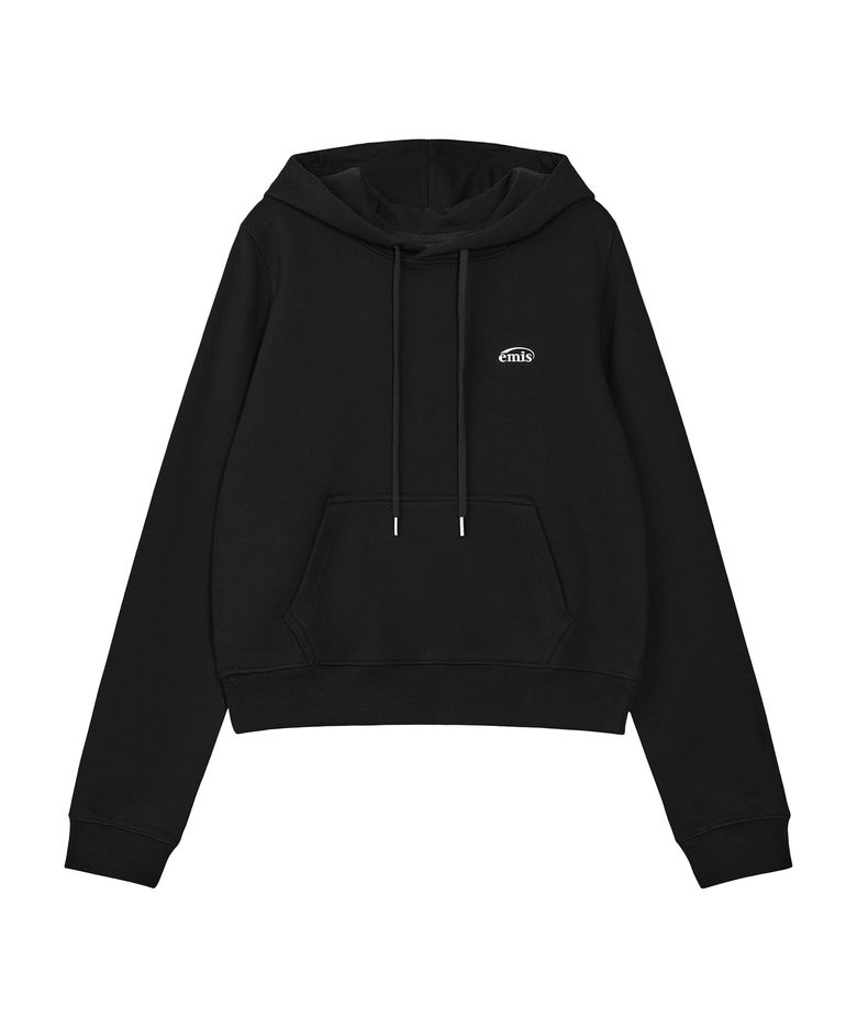 (WOMENS) ROSE HOODIE-BLACK