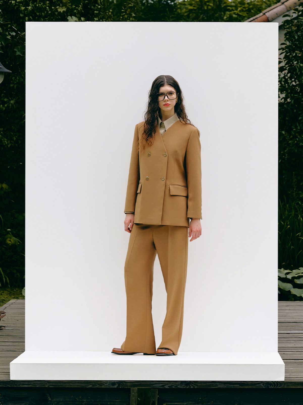 엘유브이엠(LUVM) HIGH-RISED STRAIGHT PANT_CAMEL
