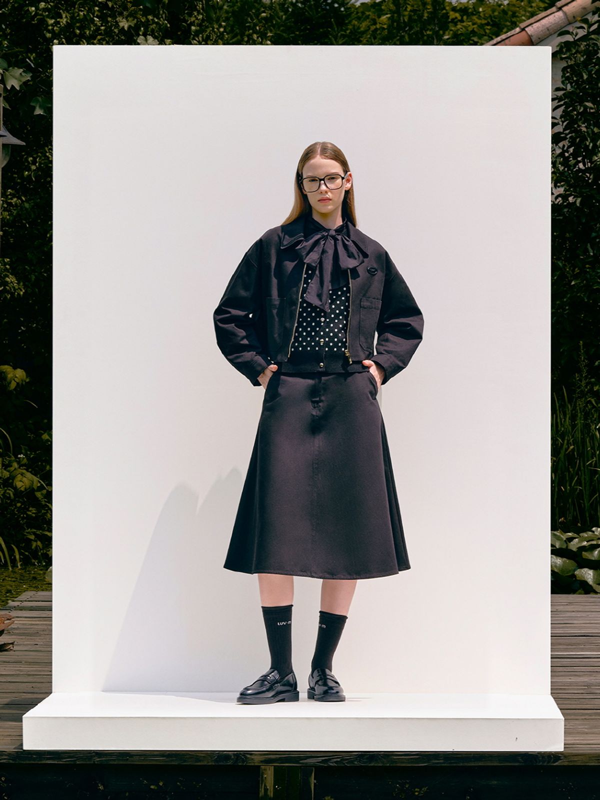 엘유브이엠(LUVM) COTTON FULL SKIRT_BLACK
