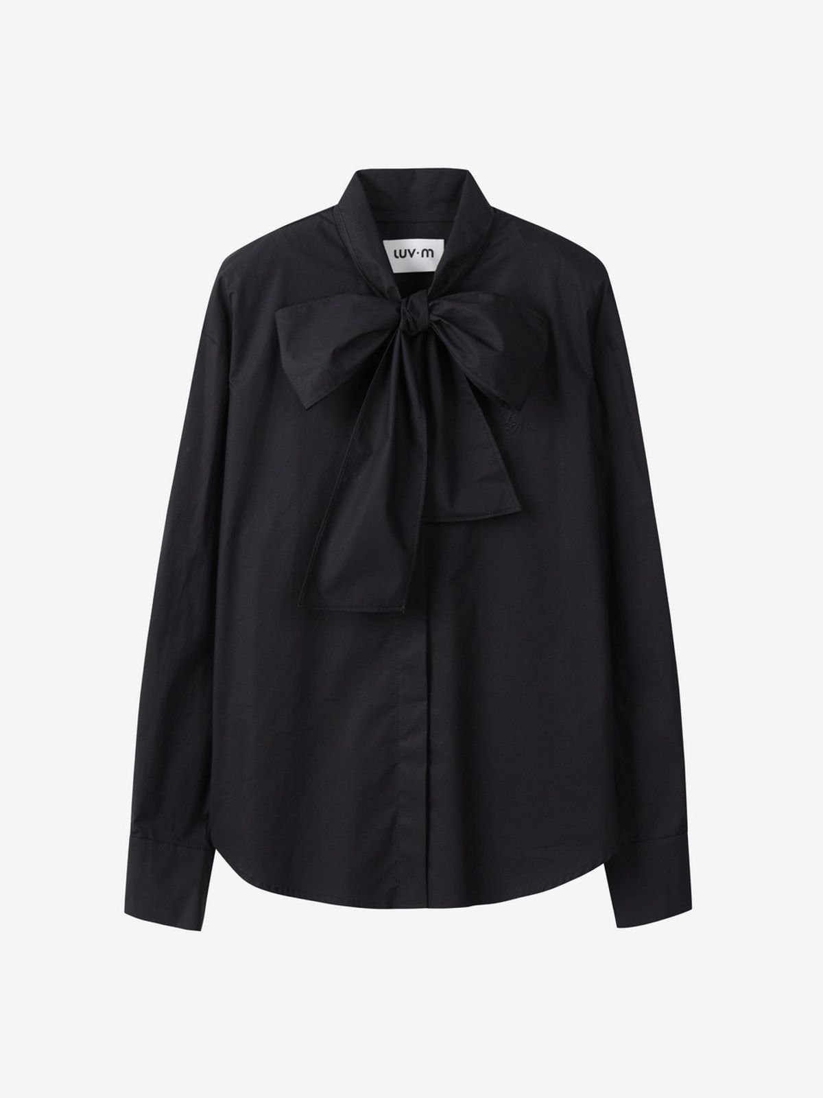 엘유브이엠(LUVM) COTTON TIE SHIRTS_BLACK