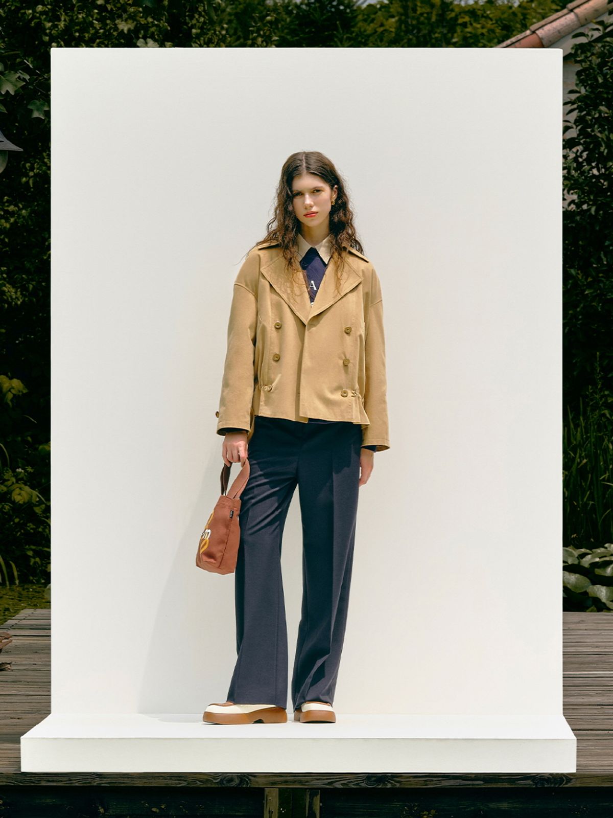 엘유브이엠(LUVM) STRING SHORT TRENCH_CAMEL