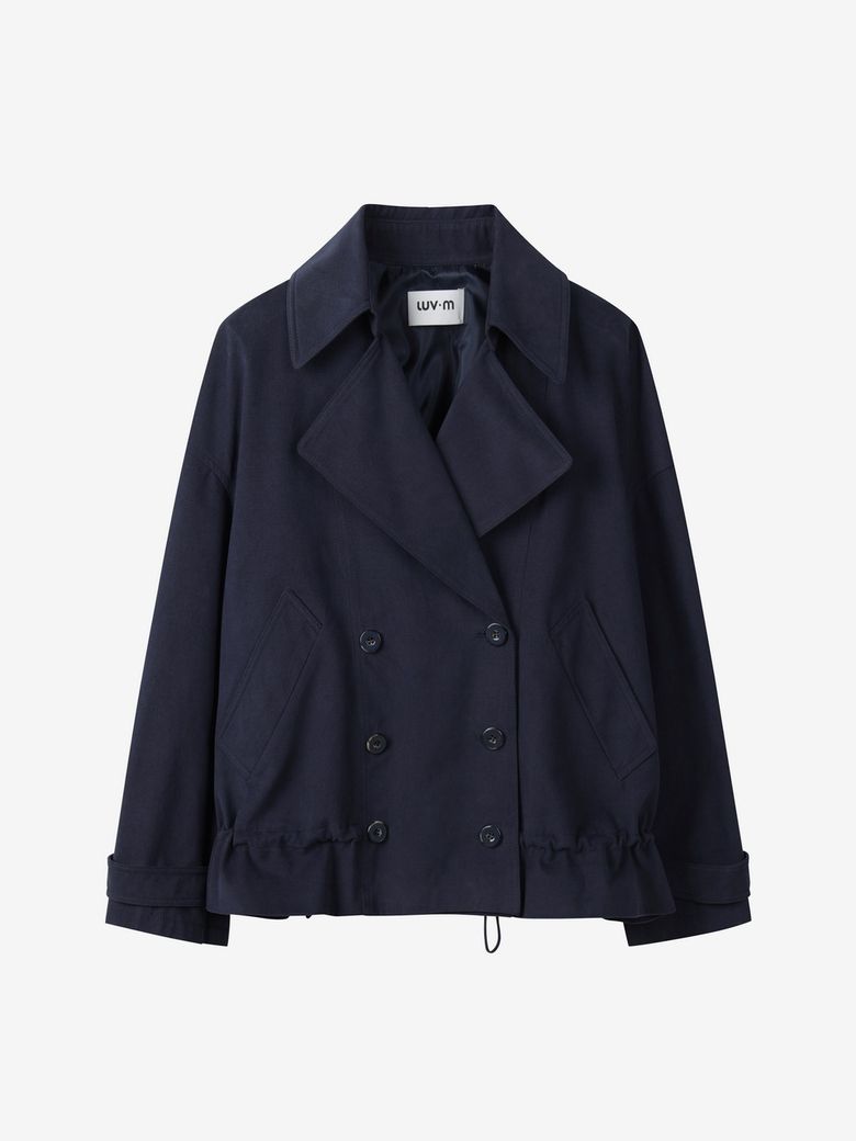 STRING SHORT TRENCH_NAVY