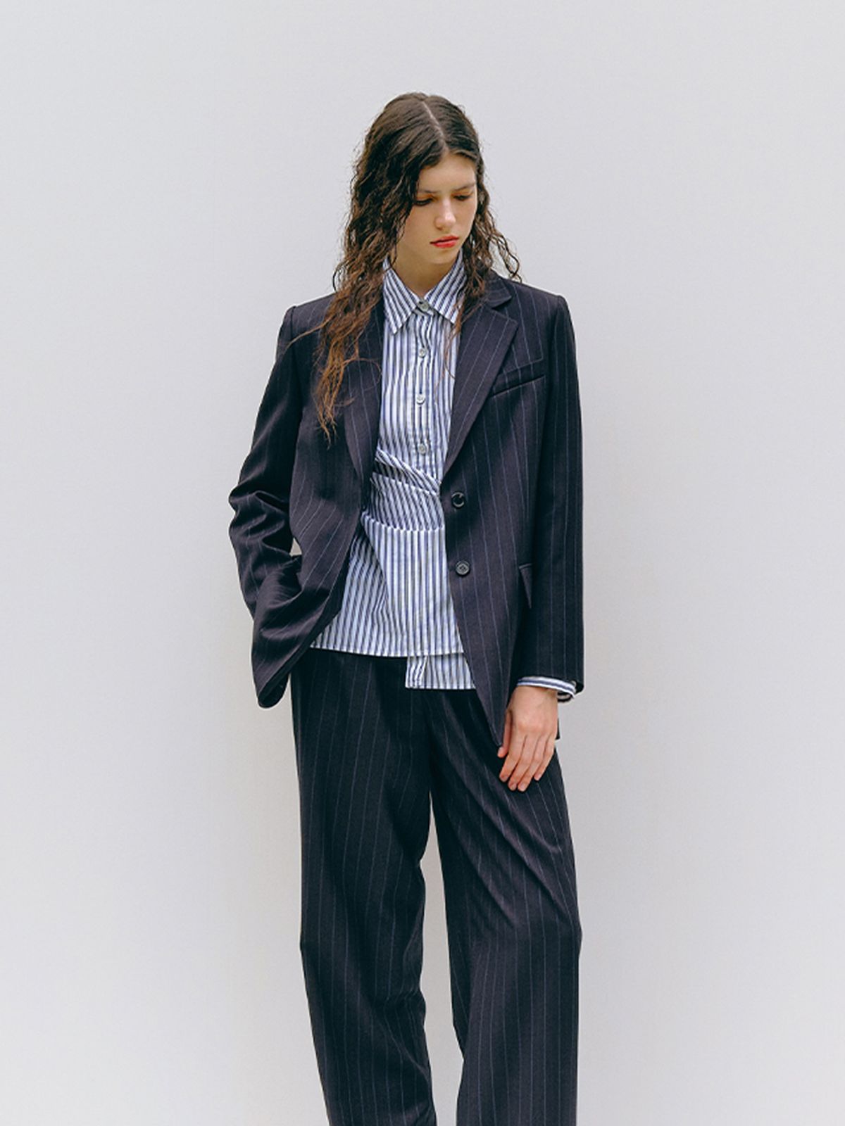 엘유브이엠(LUVM) BOXY TAILORED JACKET_STRIPE