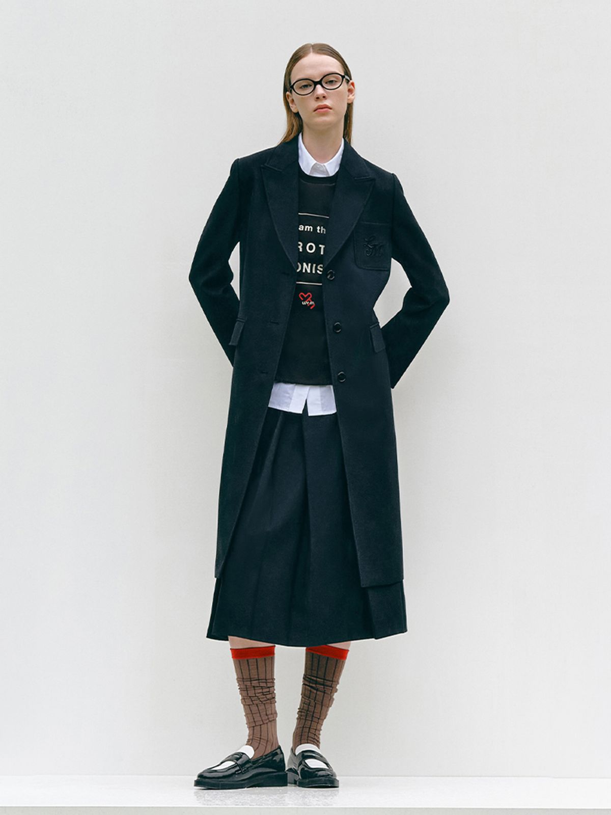 엘유브이엠(LUVM) DOUBLE BREASTED WOOL JACKET_BLACK