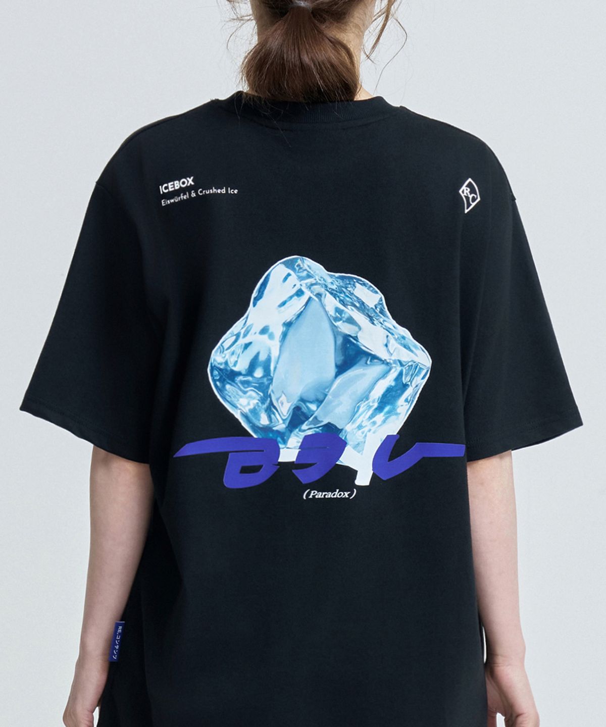 리플레이컨테이너(REPLAY CONTAINER) icebox cotton tee (black)