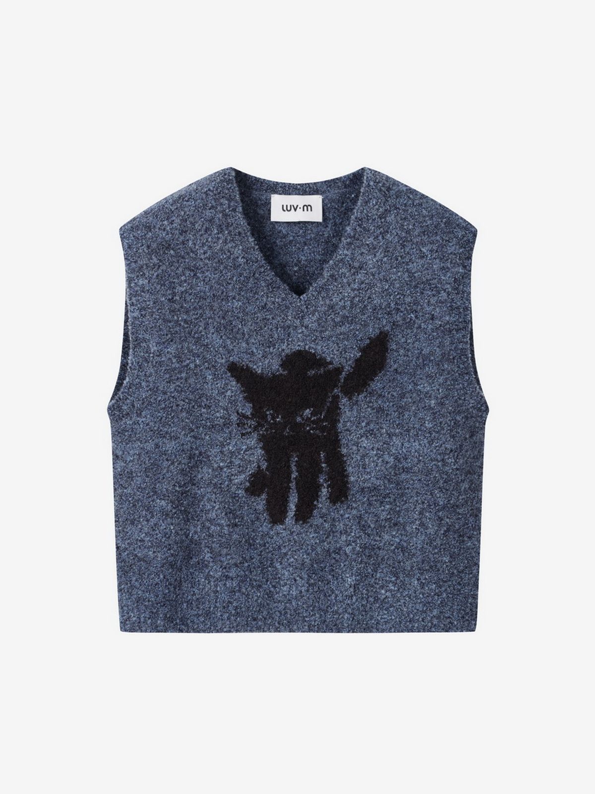 엘유브이엠(LUVM) LUVMITCHI VEST WOMENS_MELANGE BLUE