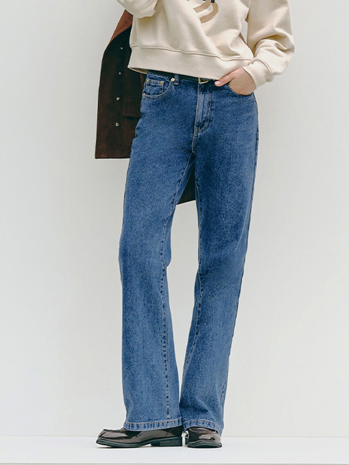 엘유브이엠(LUVM) COTTON DENIM PANTS_NAVY