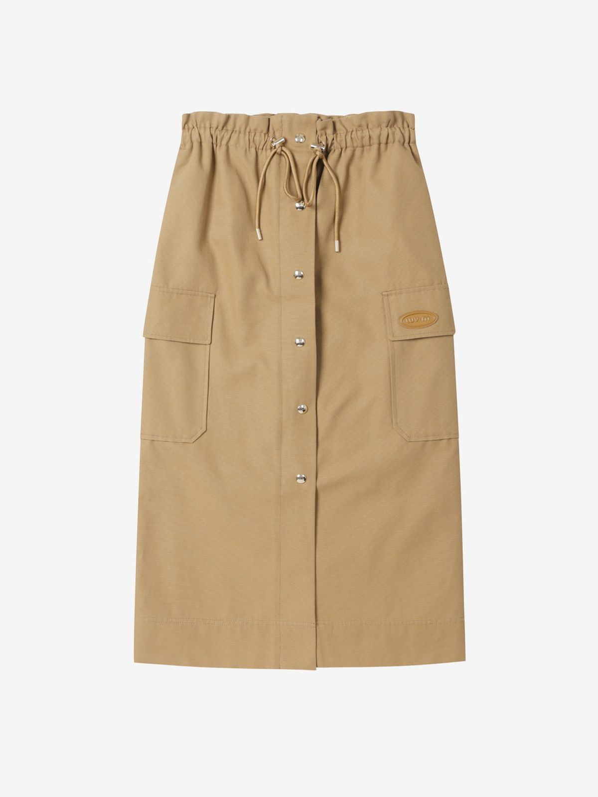 엘유브이엠(LUVM) STRING COTTON SKIRT_CAMEL