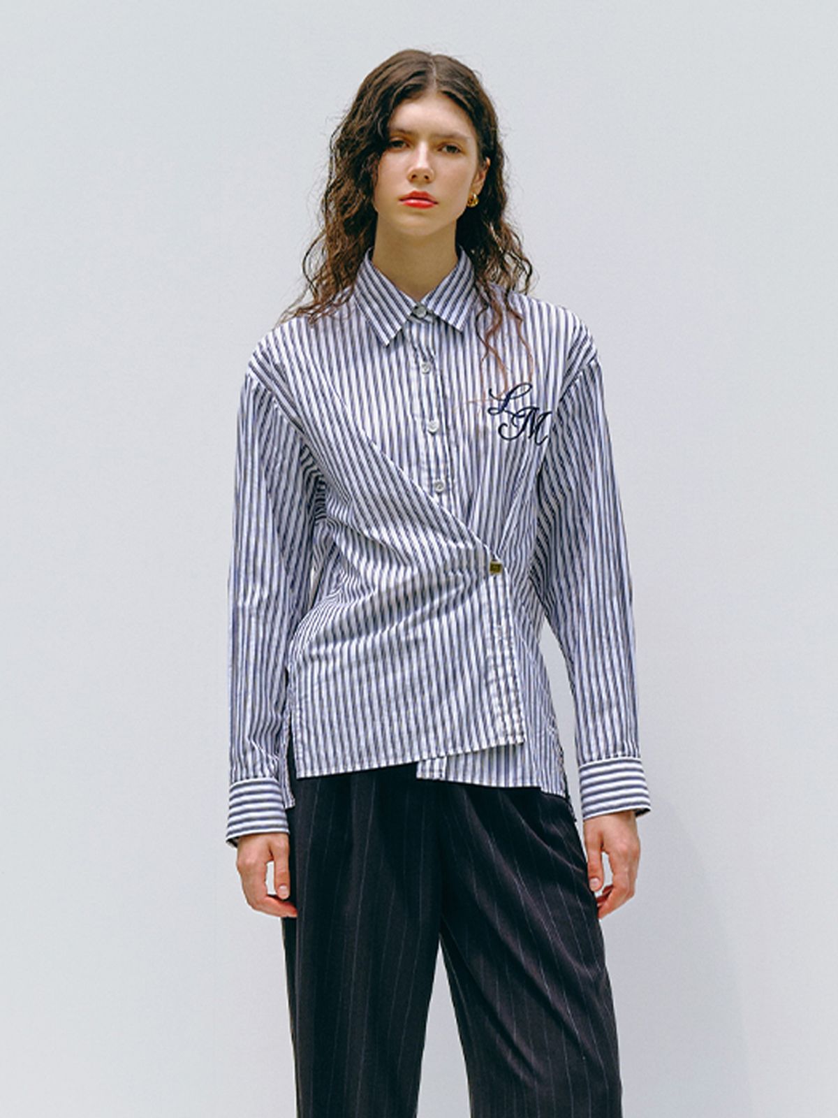 엘유브이엠(LUVM) LOGO COTTON SHIRTS_STRIPED