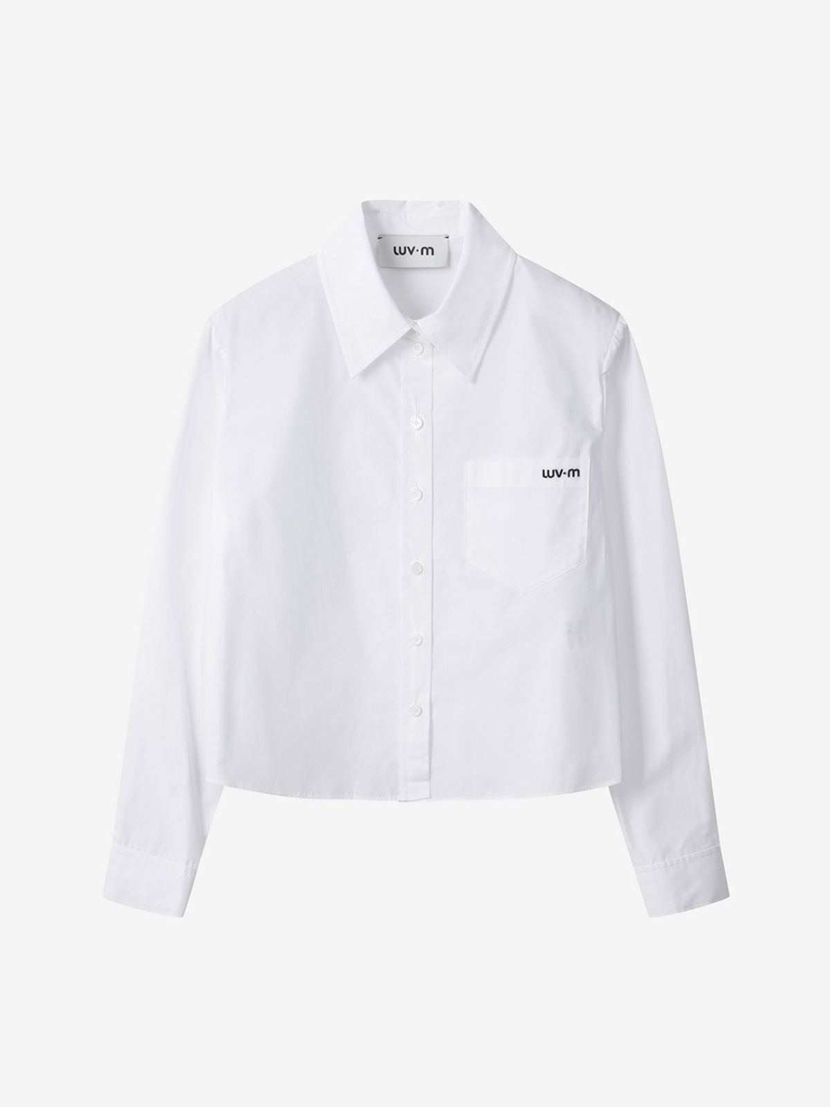 엘유브이엠(LUVM) COTTON CROP SHIRTS_WHITE