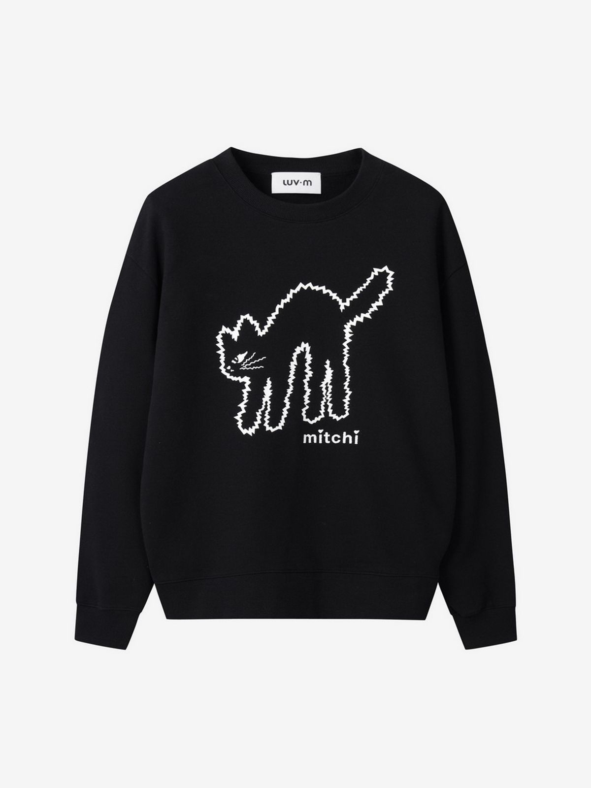 엘유브이엠(LUVM) LUVMITCHI SWEATSHIRT UNISEX_BLACK