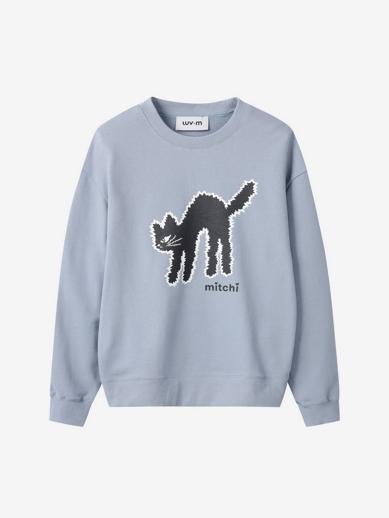LUVMITCHI SWEATSHIRT UNISEX_SKY BLUE