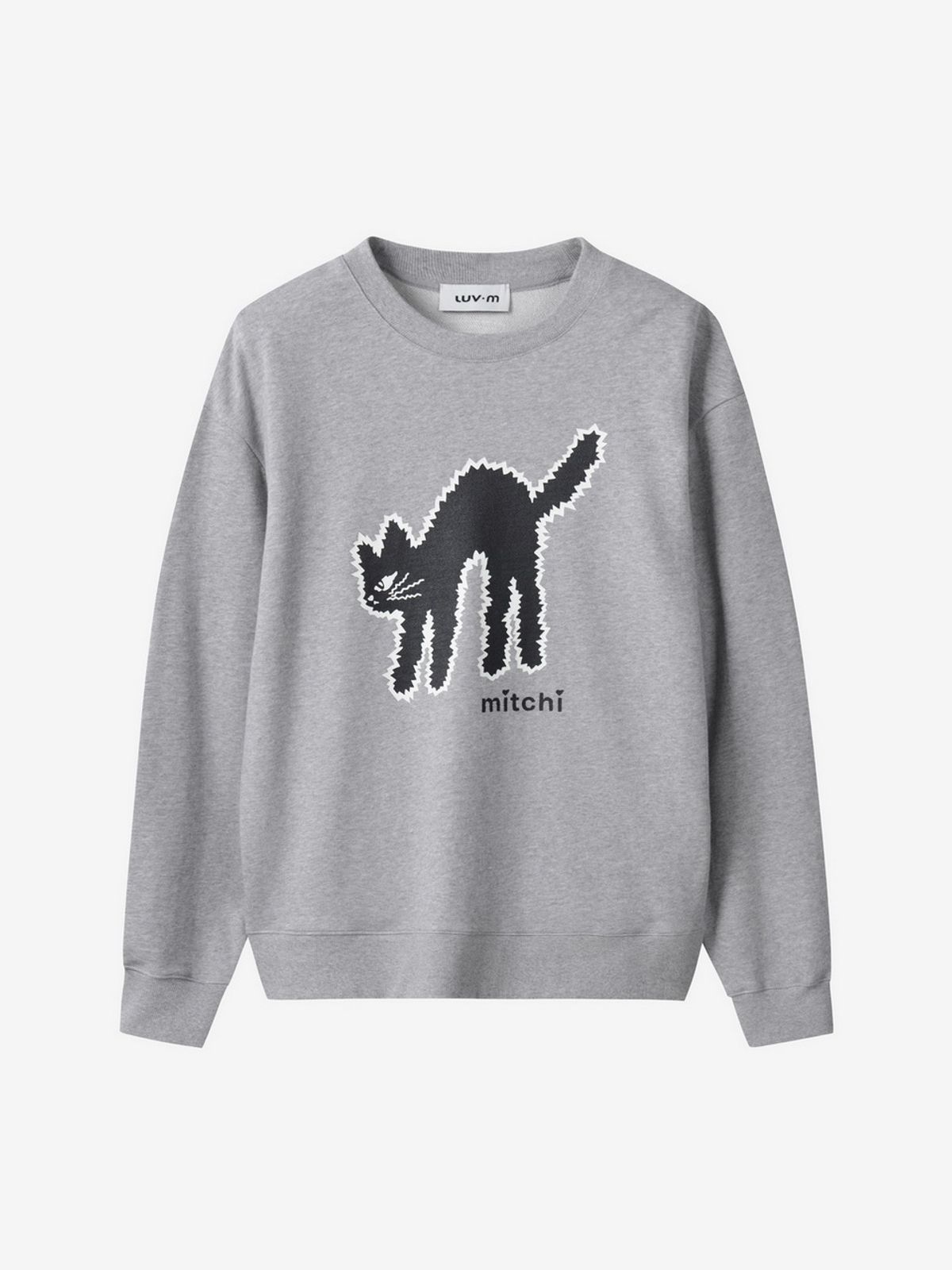 엘유브이엠(LUVM) LUVMITCHI SWEATSHIRT UNISEX_MELANGE GRAY