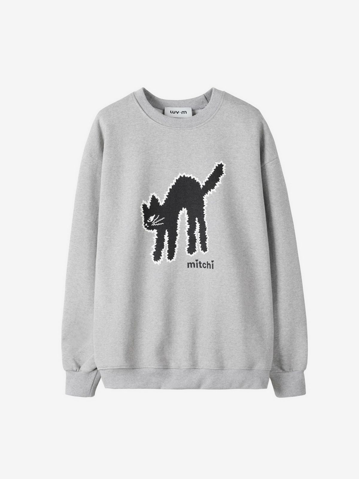 엘유브이엠(LUVM) LUVMITCHI SWEATSHIRT_MELANGE GRAY