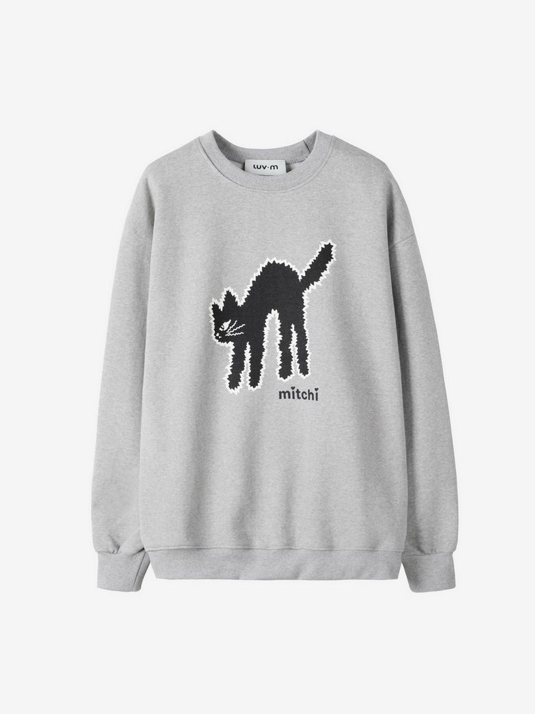 LUVMITCHI SWEATSHIRT_MELANGE GRAY