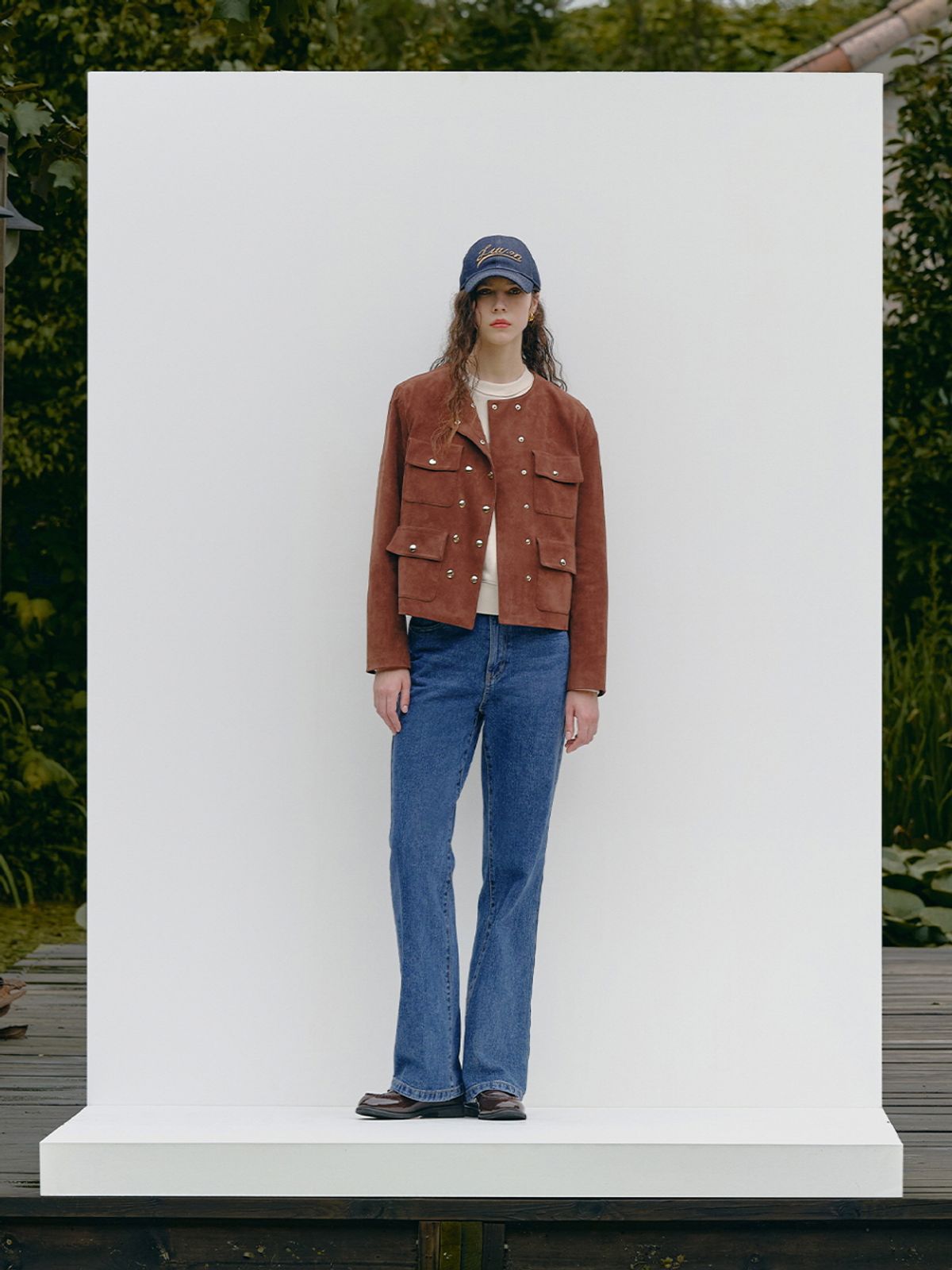 엘유브이엠(LUVM) FAUX SUEDE DOUBLE JACKET_BROWN