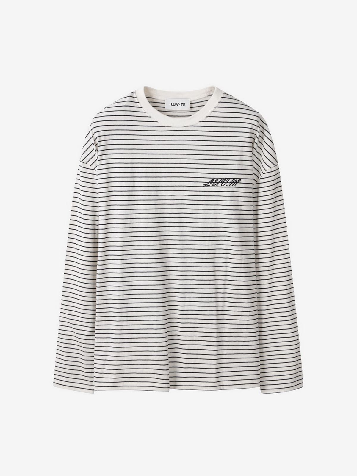엘유브이엠(LUVM) STRIPE COTTON T-SHIRTS_CREAM