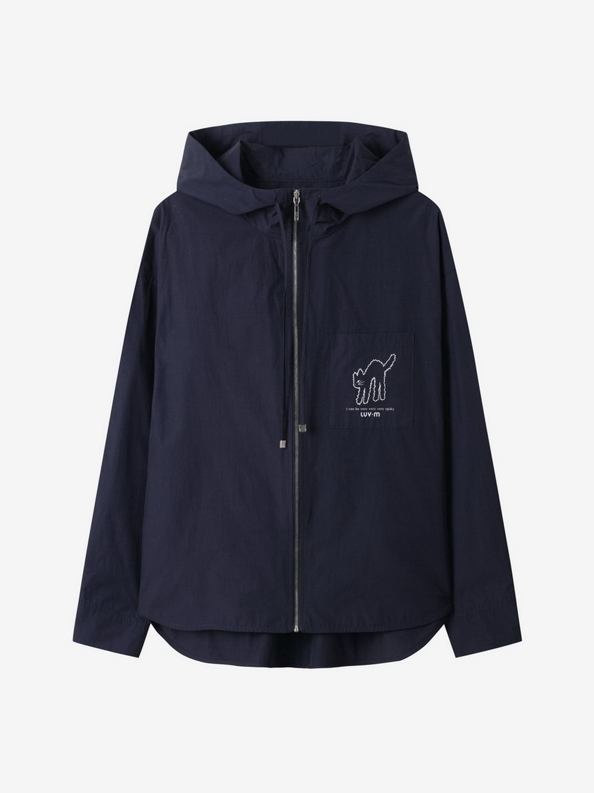 엘유브이엠(LUVM) UNISEX HOODIE ZIP UP_NAVY