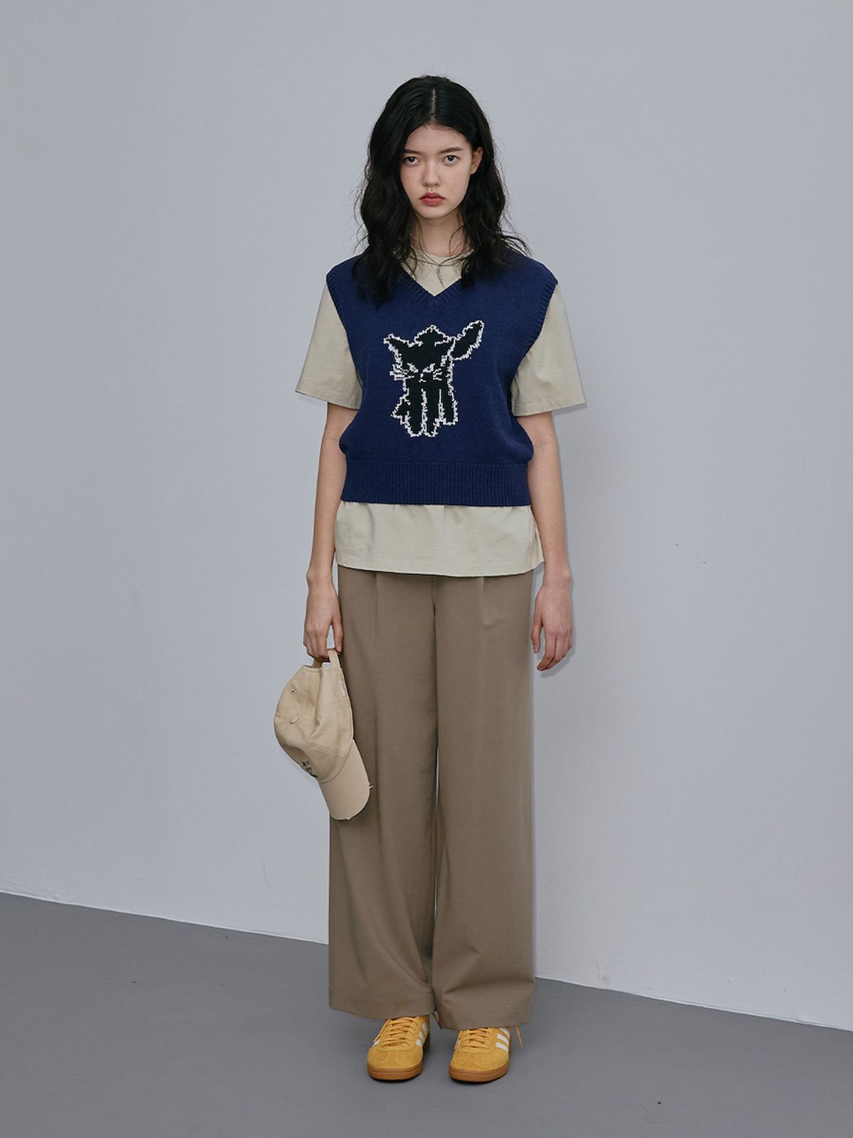 엘유브이엠(LUVM) WIDE LONG TROUSER_KHAKI