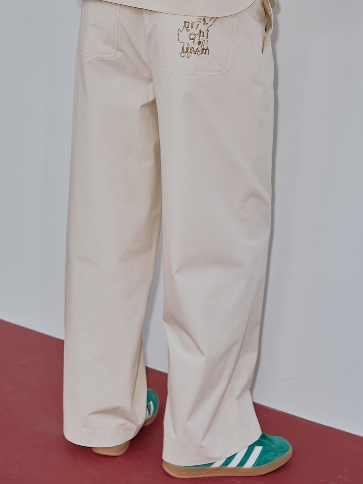 엘유브이엠(LUVM) WIDE COTTON PANTS_LIGHT BEIGE