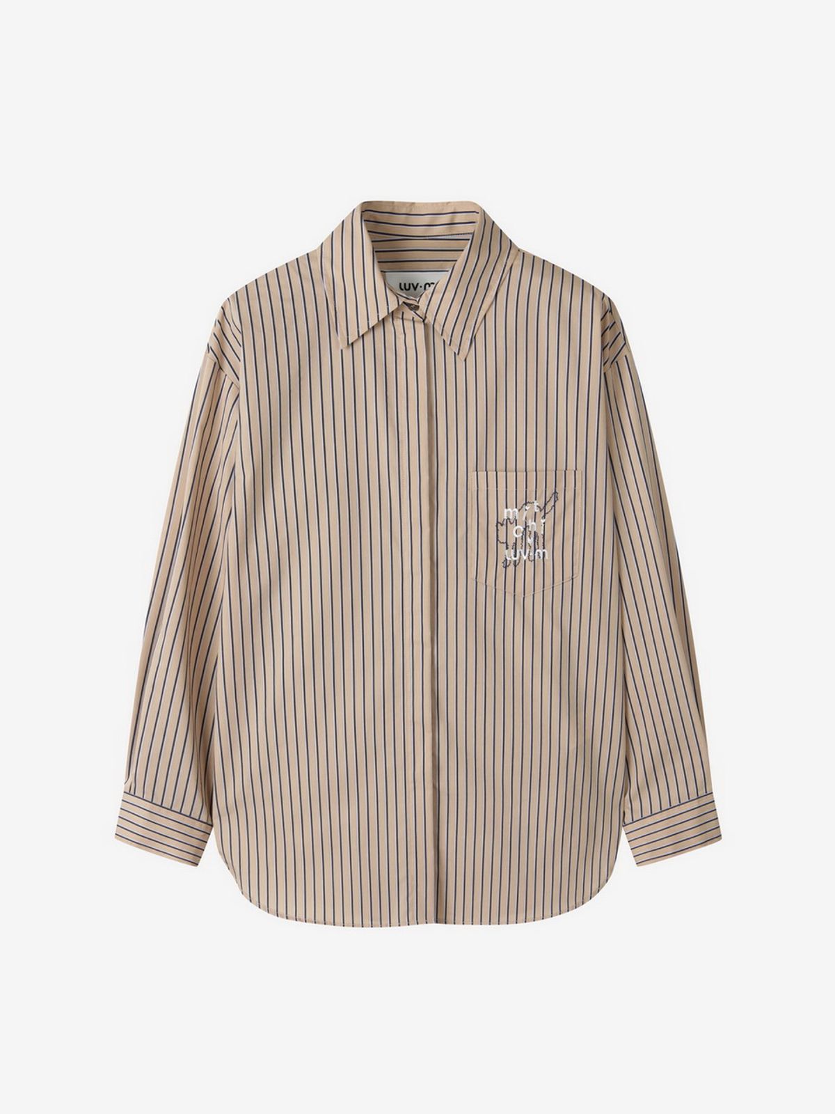 엘유브이엠(LUVM) BACK STRING COTTON SHIRTS_STRIPED FABRIC